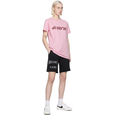 Shop Helmut Lang Pink Saintwoods Edition 'heads Up' T-shirt In Grasse Rose