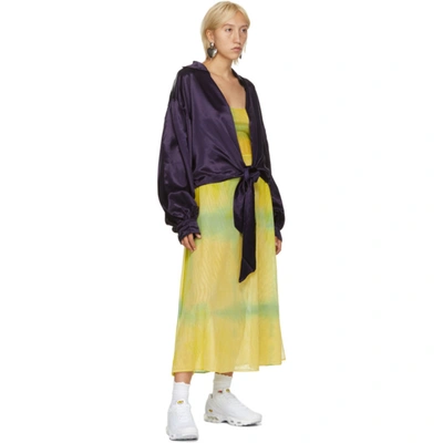 COLLINA STRADA SSENSE 独家发售紫色 OSHO 缎带上装