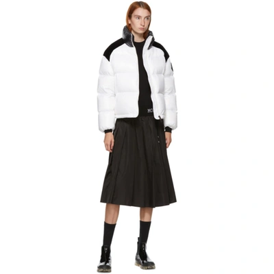 Shop Moncler White Down Chouelle Jacket In 032 White