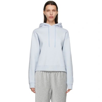 Shop Alexander Wang T Alexanderwang.t Blue Foundation Hoodie In 454 Xenon