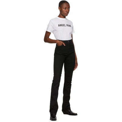 Shop Helmut Lang Ssense Exclusive White 'angel Hum' T-shirt In White/black