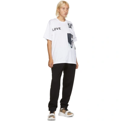 BURBERRY 白色“LOVE” SWAN T 恤