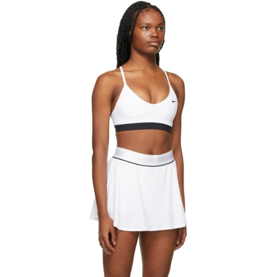 Shop Nike White Indy Sports Bra In 100 White