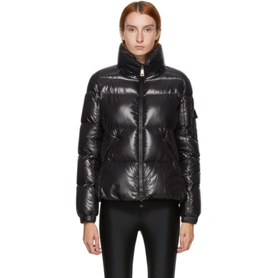 Shop Moncler Black Down Shiny Moyade Jacket In 999 Black