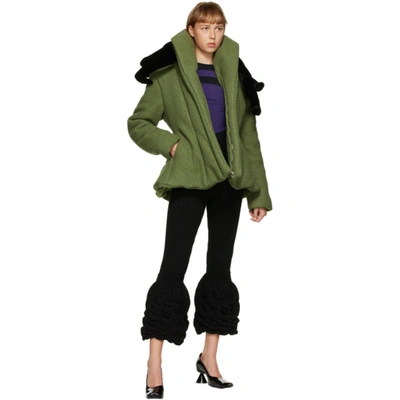 Shop Paula Canovas Del Vas Green Puffy Jacket