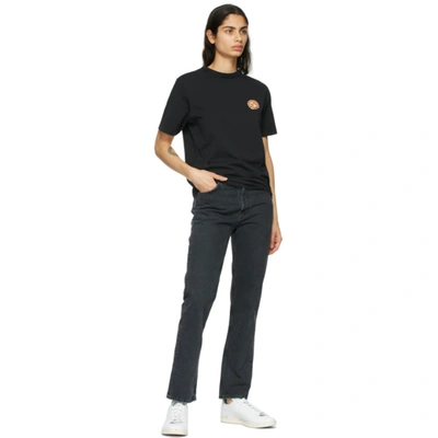 Shop Agolde Black 90s Pinch Waist High-rise Straight Jeans In Black Tea