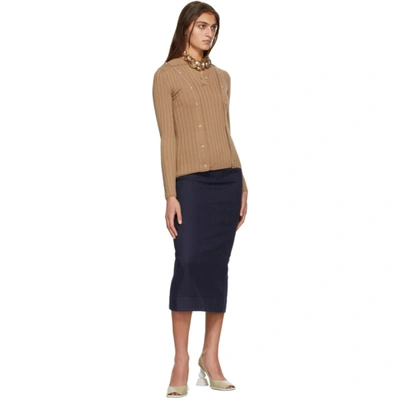 Shop Jacquemus Beige Wool 'la Maille Baho' Polo In Dark Beige