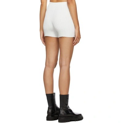 Shop Dion Lee Ssense Exclusive White Float Shorts In Ivory