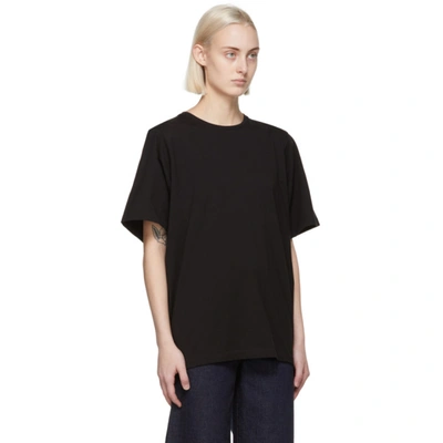 Totême Black Oversized T-shirt In 200 Black