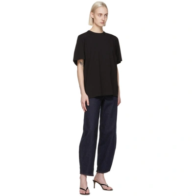 Totême Black Oversized T-shirt In 200 Black