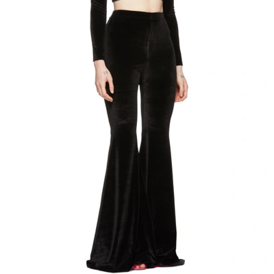 Shop Vetements Black Evening Flared Lounge Pants