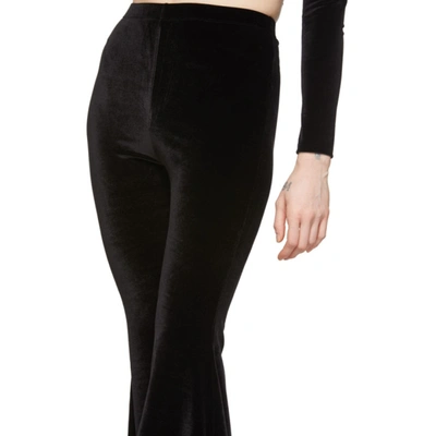 Shop Vetements Black Evening Flared Lounge Pants