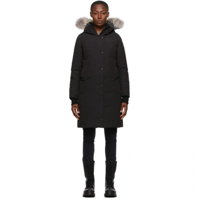 Shop Canada Goose Black Down Sherbrooke Parka In 61 Black