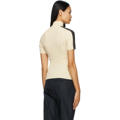 Shop Off-white Beige Logo Strip Turtleneck