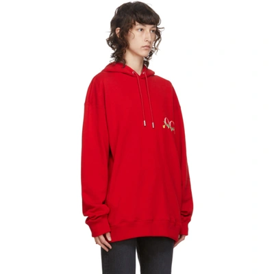 Shop Opening Ceremony Red Phone Hoodie In Dragon Red