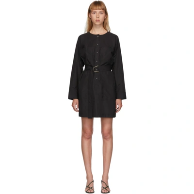 Shop 3.1 Phillip Lim / フィリップ リム Black Button-down Belted Dress In Ba001 Black