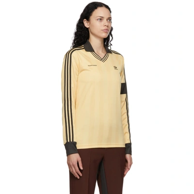 Wales Bonner Yellow Adidas Originals Edition Football Long Sleeve Polo In  F20 Orange | ModeSens