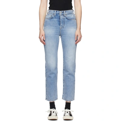 Shop Acne Studios Blue Bla Konst Mece Trash Jeans In Light Blue