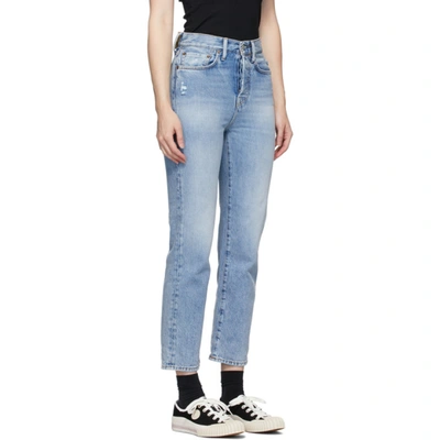 Shop Acne Studios Blue Bla Konst Mece Trash Jeans In Light Blue