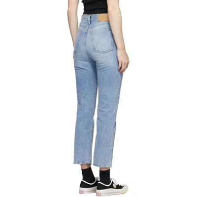 Shop Acne Studios Blue Bla Konst Mece Trash Jeans In Light Blue