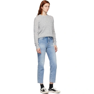 Shop Acne Studios Blue Bla Konst Mece Trash Jeans In Light Blue