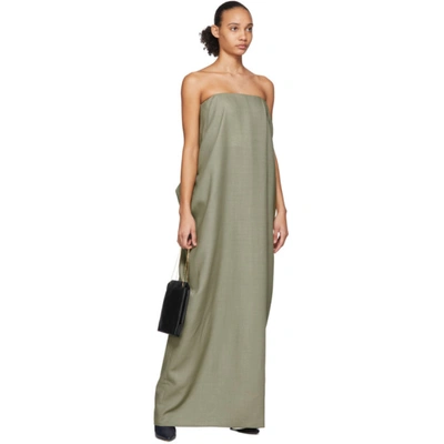 Shop The Row Green Lu Dress In Pale Sage
