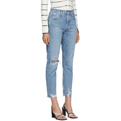 Shop Agolde Blue Jamie Classic Jeans In Idyllic