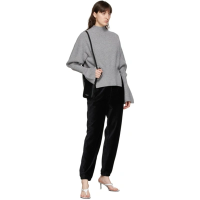 Shop Alexander Wang Grey Engineered Rib Sweater In 030 H Grey
