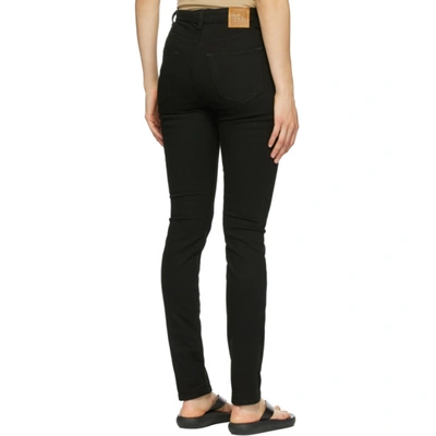 Shop Totême Black Skinny Jeans In 200 Staybla