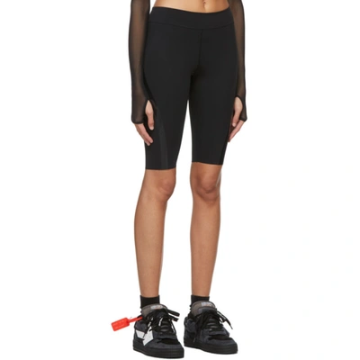 Off-white High-rise Performance Cycling Shorts In Black