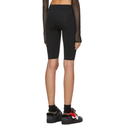 Off-white High-rise Performance Cycling Shorts In Black