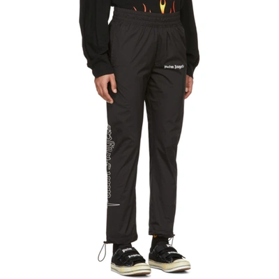 Shop Palm Angels Black Goth After Sport Lounge Pants