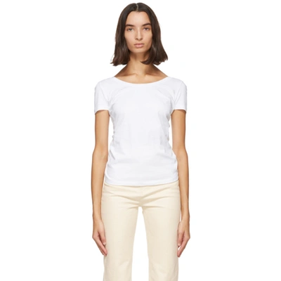 Shop Jacquemus Off-white 'le T-shirt Sprezza' T-shirt In Off White