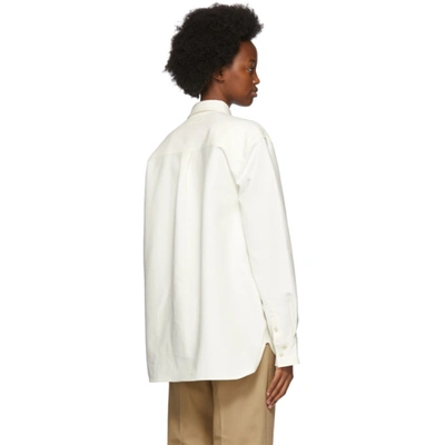 Shop Ader Error Off-white Cotton Allac Shirt