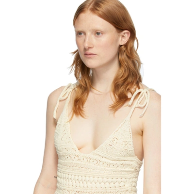 Shop Isabel Marant Off-white Fuzz Bodysuit In 23ec Ecru