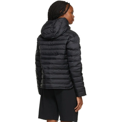 Shop Nike Black Down Quilted Jacket In 011 Blk/blk