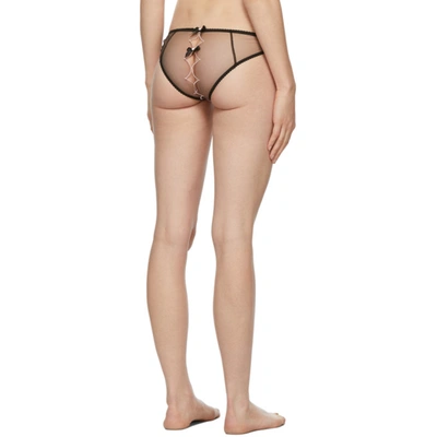 Shop Agent Provocateur Black Ouvert Lorna Briefs