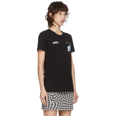 Shop Off-white Black Cars Slim Fit T-shirt In Black/white