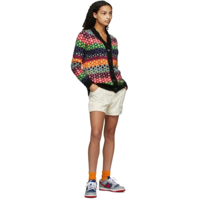 Shop Agr Multicolor Mohair Diamond Cardigan In Multi Diamo