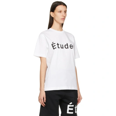 ETUDES 白色 WONDER “ETUDES” T 恤
