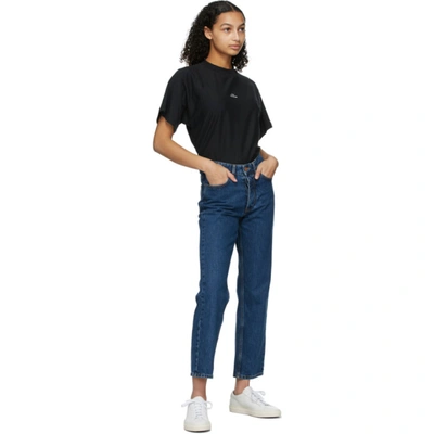 Shop Won Hundred Navy Pearl Jeans In Stonblu