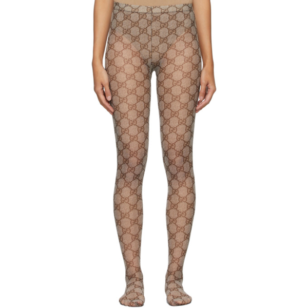 gucci gg pattern tights