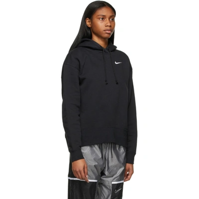 Shop Nike Black Sportswear Essential Cropped Hoodie In 010 Black