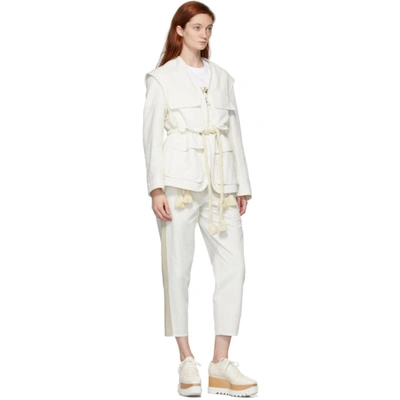 Shop Stella Mccartney Off-white Ania Jacket In 9200 Cream