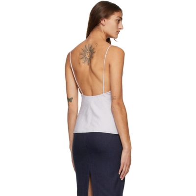 Shop Jacquemus Purple 'le Haut Adour' Tank Top In Lilac Grey