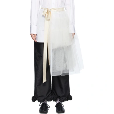 Shop Simone Rocha Off-white Half Tutu Skirt In Ivory
