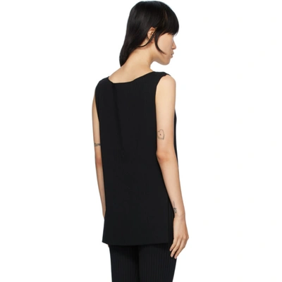 Shop Totême Toteme Black Bolzano Tank Top In 200 Black