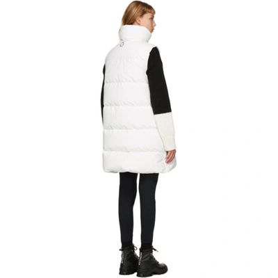 Shop Moncler White Down Godec Vest In 034 White