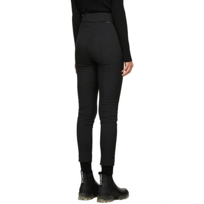 Shop Moncler Black High-rise Trousers In 999 Black