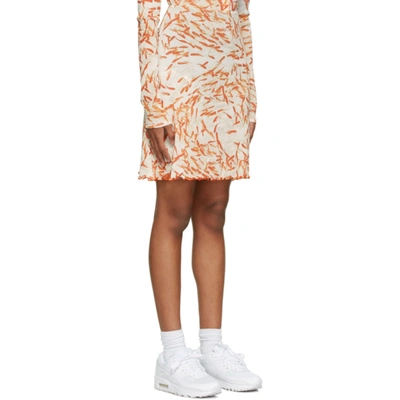 Shop Priscavera White A-line Briefs Skirt In Goldfish